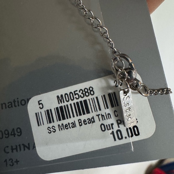 Beya accesories | Silver Beaded Chain Necklace - Picture 3 of 7